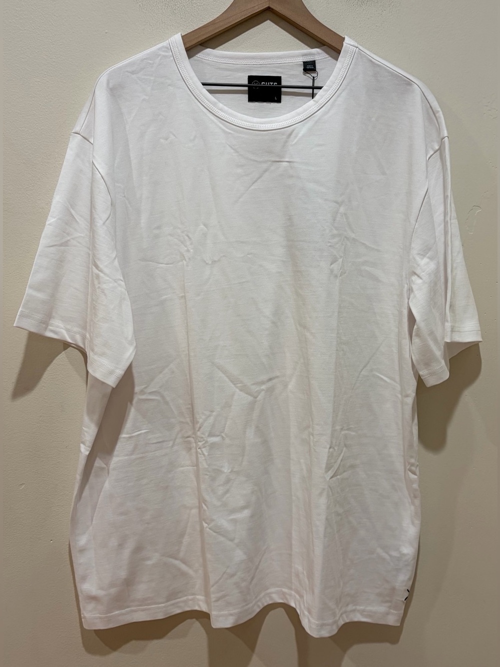 NWT Cuts Overtime Tee 3.0 - White - Heavyweight Shirt Top - Men’s Size Large